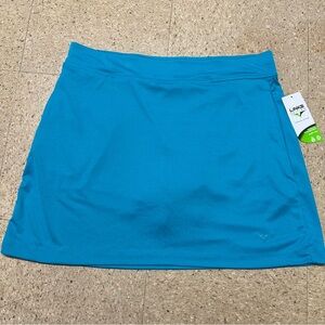 NWT Links Edition‎ Womens Blue Athletic Skort Skirt Shorts Pockets Golf Tennis L